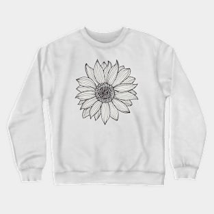 Sunflower Zentangle Crewneck Sweatshirt